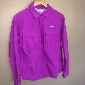 Columbia Cascades explorer long sleeved shirt pink